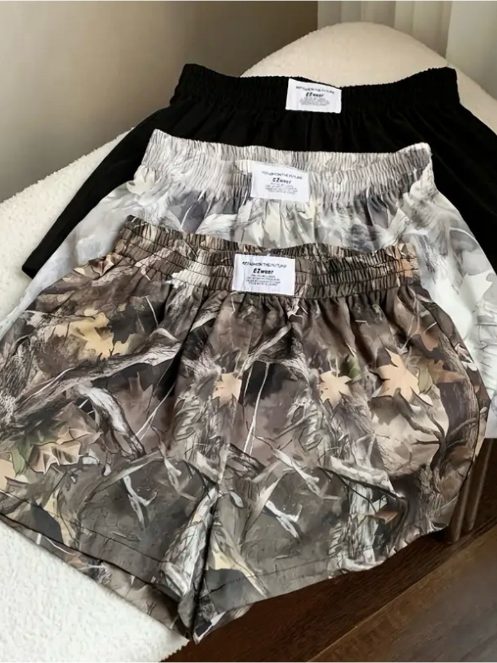 Women’s Camouflage Boxer Shorts